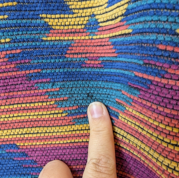 Vintage Alfred Dunner Women 14 Aztec Soft Button Down Blazer Jacket Multicolour - Picture 8 of 13